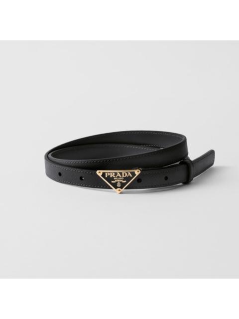 Prada PRADA LOGO LEATHER BELT