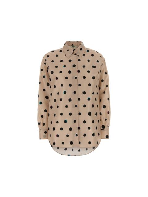 FENDI FENDI Taffeta Shirt New & Authentic (Women's size:IT 42;)