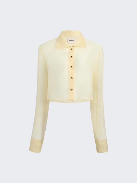 KHAITE Jasen Top Pale Yellow