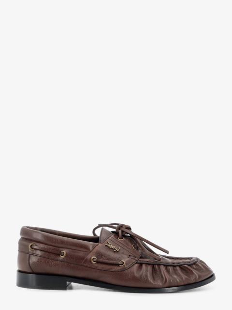 SAINT LAURENT Saint Laurent Men Le Loafer Bateau Leather Loafers