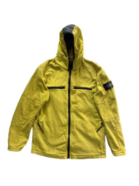 Stone Island Stone Island Apple Green Zipper Jacket With Hoodies