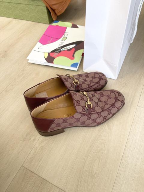 GUCCI STEAL! Gucci Men's GG Supreme Canvas Horsebit Loafers