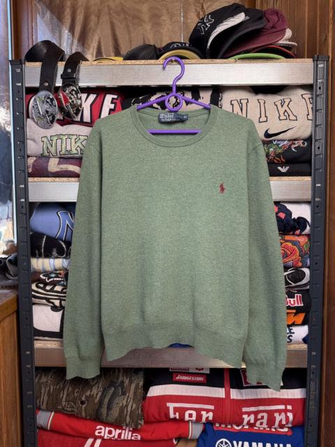 Other Designers Polo Ralph Lauren - VINTAGE 90s RALPH LAUREN WOOL CABLE KNIT SWEATER MINT COLOR