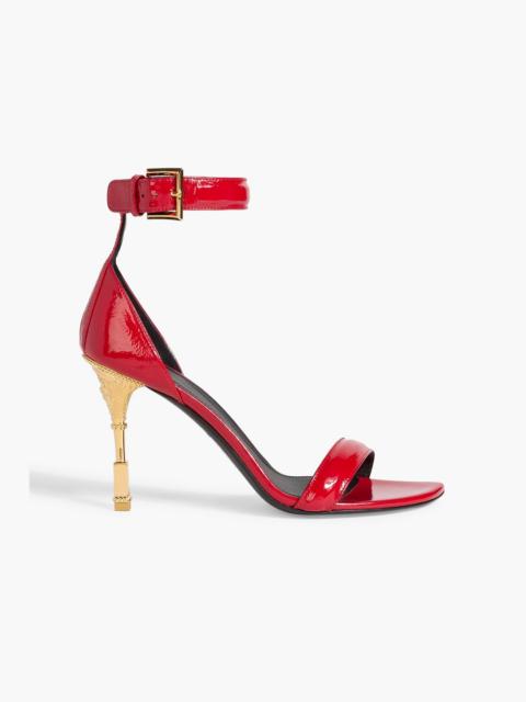 Balmain Moneta patent-leather sandals