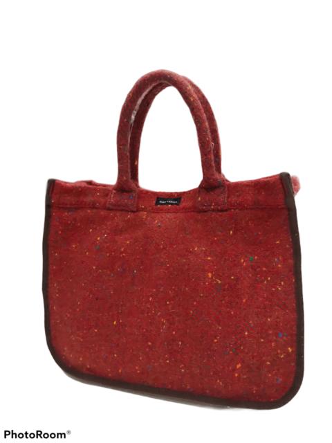 Yohji Yamamoto DOUX Y'SACCS YOHJI YAMAMOTO HERRINGBONE KNITTED BAG