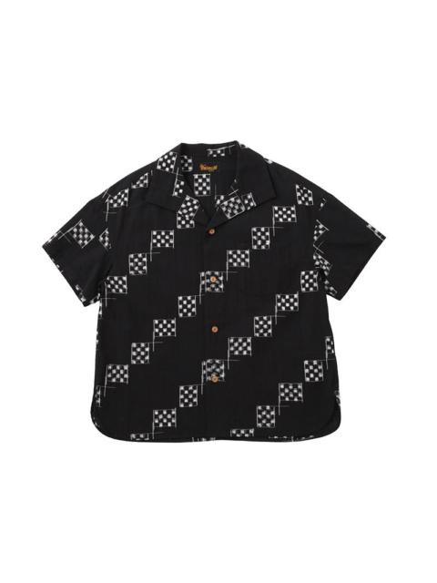 visvim JULIE O.C. SHIRT S/S KASURI W BLACK
