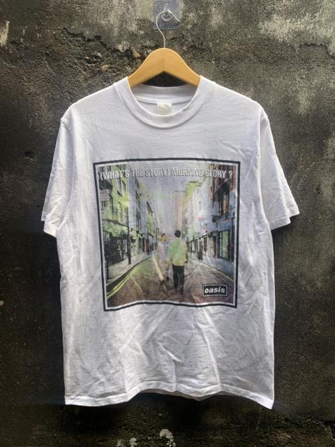 Other Designers Rare Vintage 1995 Oasis "(What's the Story) Morning Glory?" Album Tour T-Shirt - White