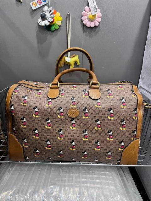 GUCCI Gucci x Disney Limited Edition Mickey Mouse Monogram Luggage/Travel Bag