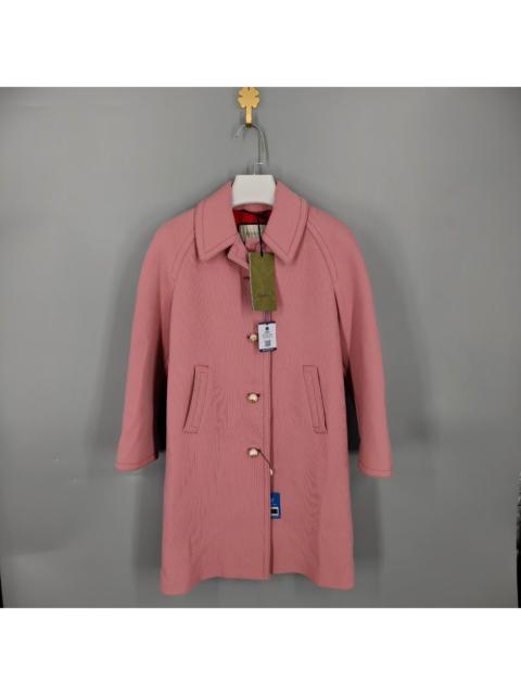 GUCCI Gucci pink wool coat with pearl buttons