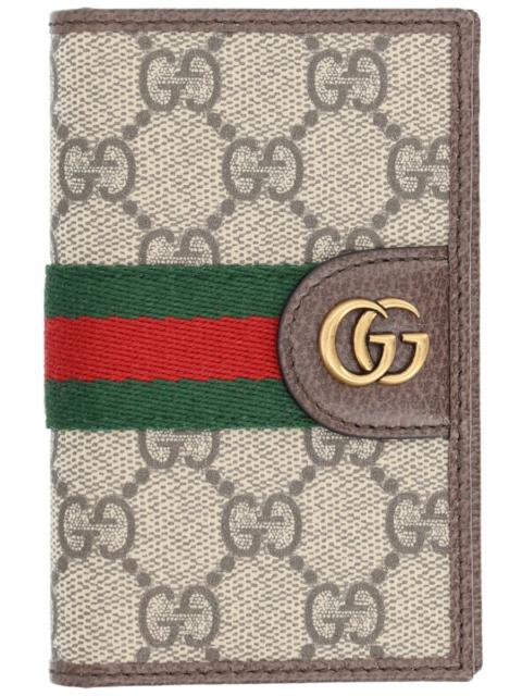 GUCCI OPHIDIA" CARD HOLDER WITH LOGO