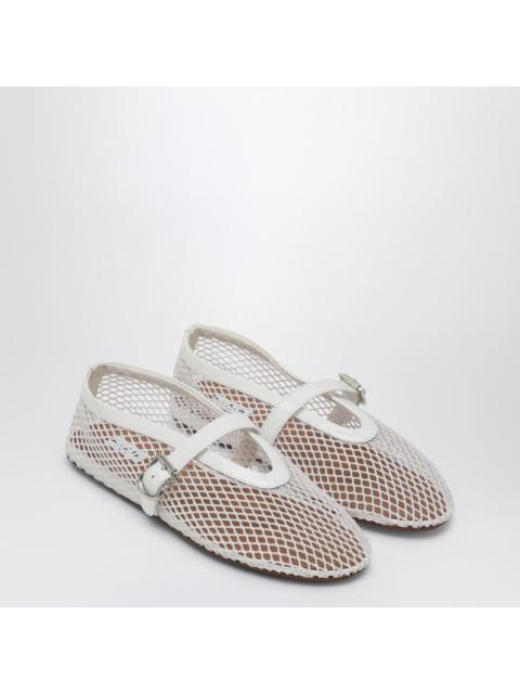 Alaïa Alaia White Mesh Ballet Flats Women