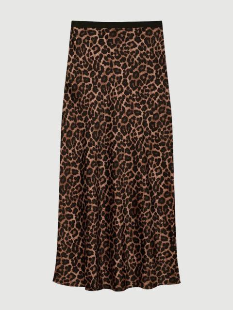 ANINE BING PRINTED BAR SILK SKIRT