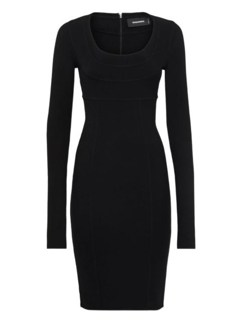 DSQUARED2 long-sleeve midi dress
