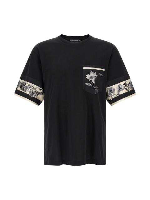 Dolce & Gabbana Silk detail T-shirt