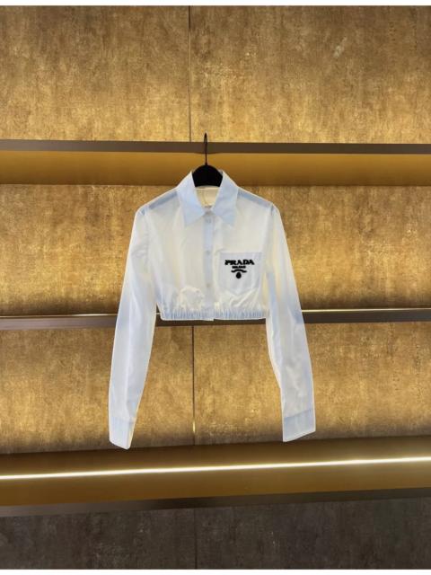 Prada Prada white cotton cropped shirt