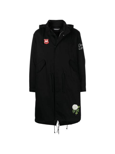 UNDERCOVER floral-print hooded jacket