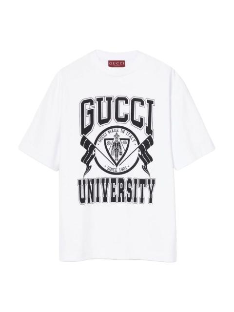 GUCCI Gucci Cotton Jersey Printed T-shirt 'White' 798115-XJGU9-9074