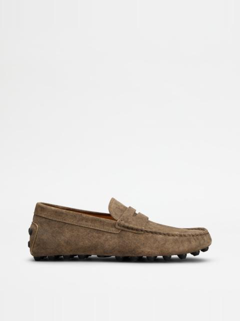 Tod's GOMMINO BUBBLE IN SUEDE - BROWN