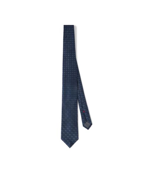 Brunello Cucinelli Brunello Cucinelli Silk tie with pattern in Blue at Nordstrom