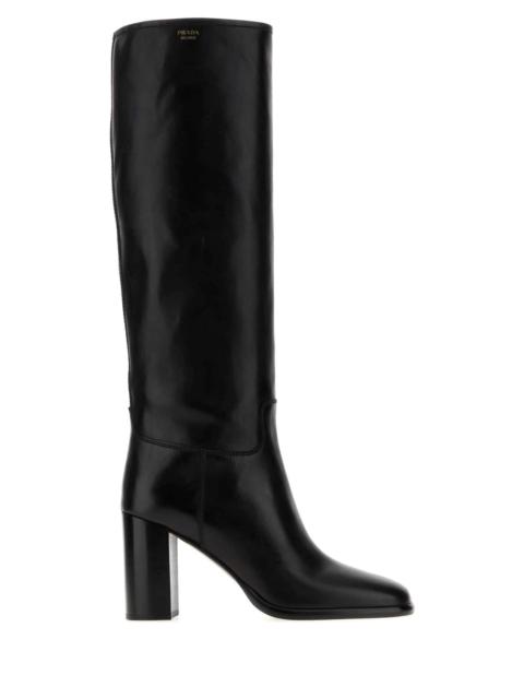 Prada Prada Women Black Leather Boots