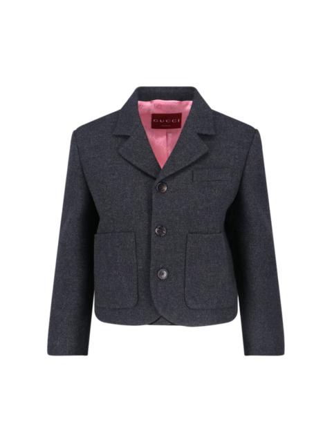GUCCI SHORT SINGLE-BREASTED BLAZER