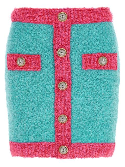 Balmain Balmain Women 'Leone' Button Two-Tone Skirt