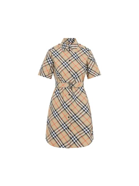 Burberry Burberry Check Midi Dress Women