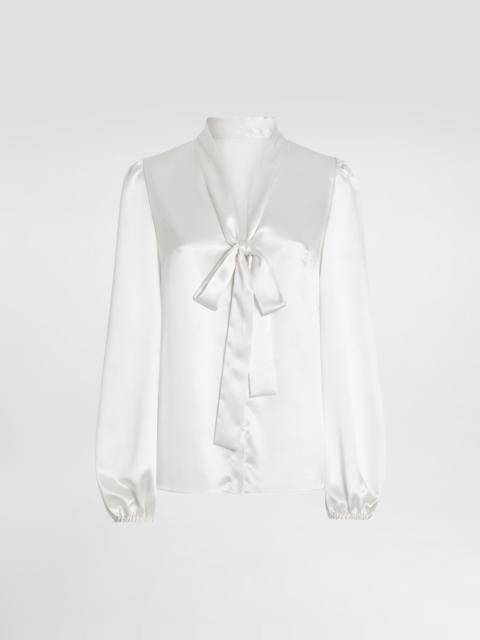 Silk satin shirt