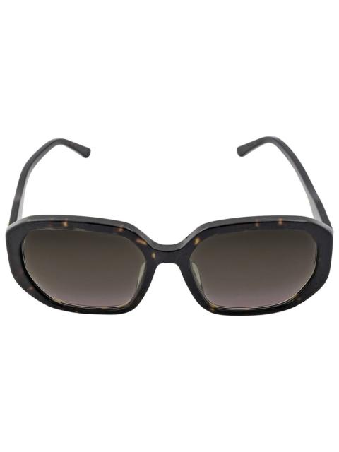 JIMMY CHOO Jimmy Choo Brown Gradient Square Ladies Sunglasses KARLY/F/S 0086/HA 57