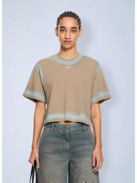Off-White Off-White Women Spray Off Stamp Crop T-Shirt