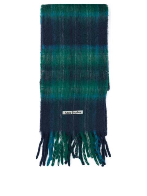 Acne Studios Acne Studios Blue Mohair Scarf
