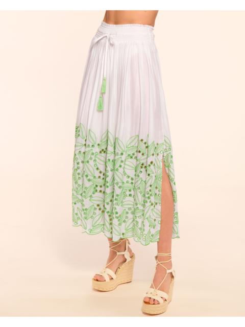 RAMY BROOK Jenning Coverup Eyelet Maxi Skirt