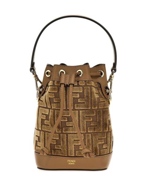 FENDI Fendi Women Mon Tresor Jacquard Ff Velvet Mini Bag