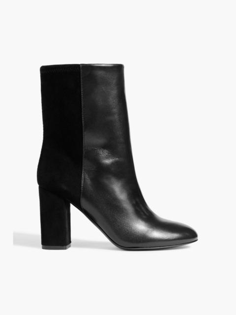 Stuart Weitzman Leather and suede ankle boots