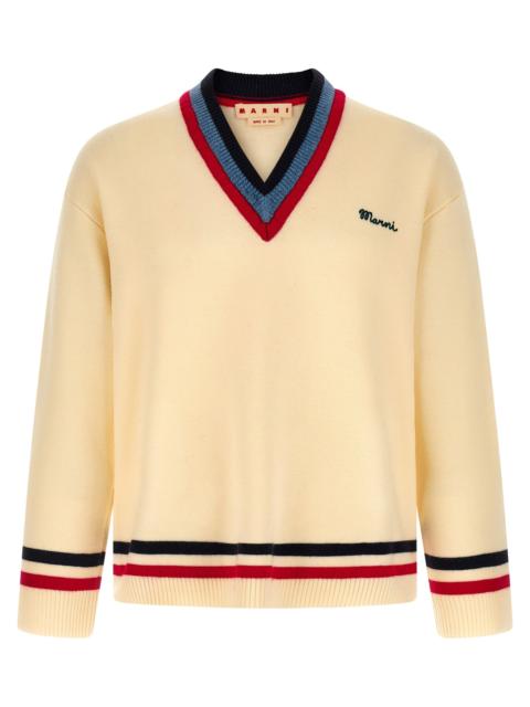 Marni Marni Men Logo Embroidery Sweater