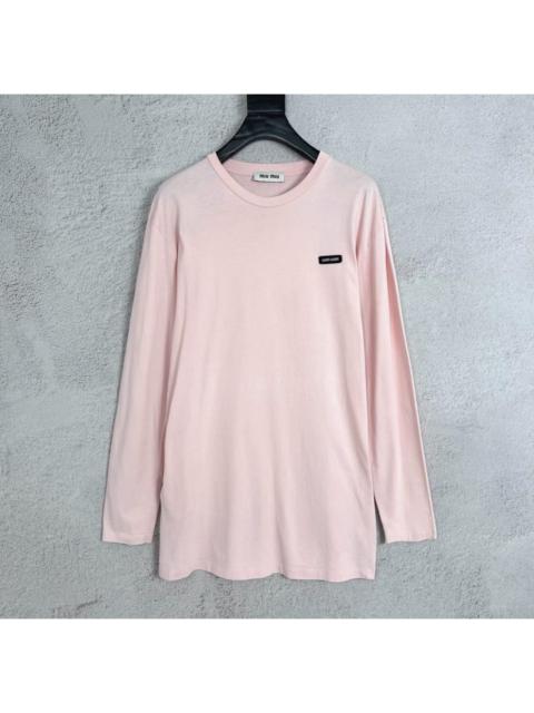 Miu Miu Miu Miu pink long-sleeved shirt