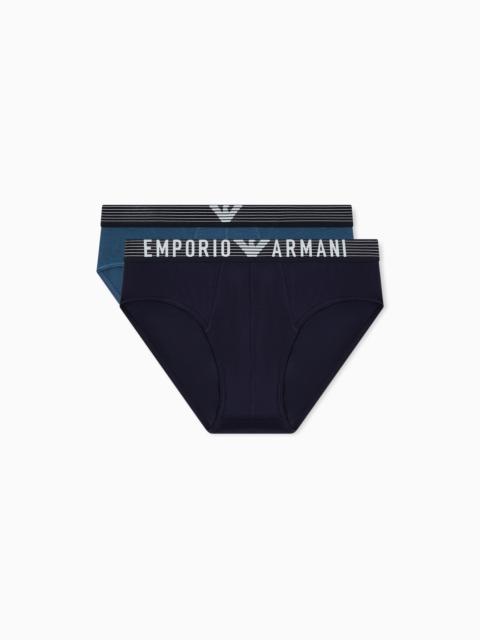EMPORIO ARMANI TWO-PACK OF ASV SOFT-TOUCH VISCOSE BRIEFS