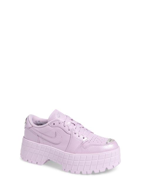 Air Jordan 1 Brooklyn Platform Sneaker in Doll/Metallic Silver at Nordstrom