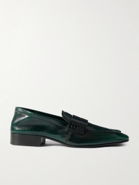 Dries Van Noten Glossed-leather Penny Loafers
