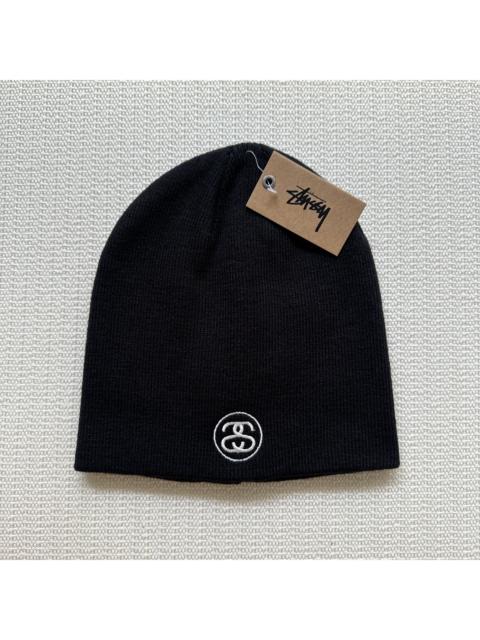 Stüssy Stussy Small SS Link Skull Cap Beanie Hat / Black