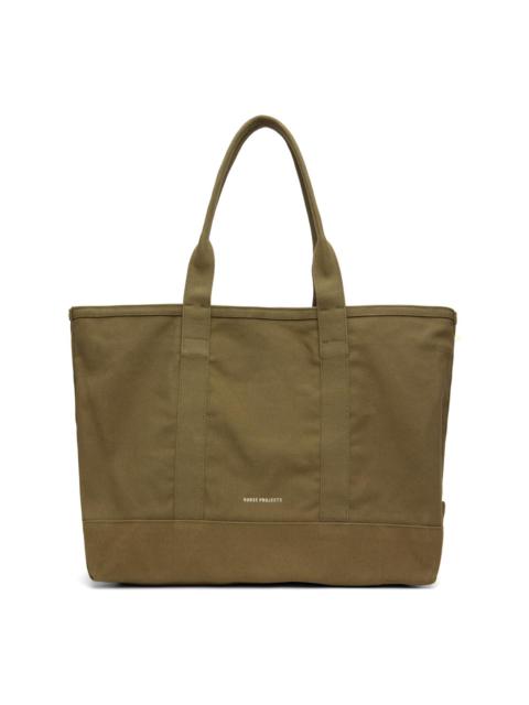 NORSE PROJECTS Khaki Stefan Cotton Canvas Tote