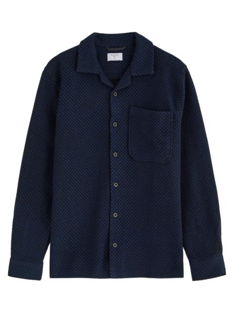 PERCIVAL Percival Ashdown Patterned-intarsia Woven Shirt