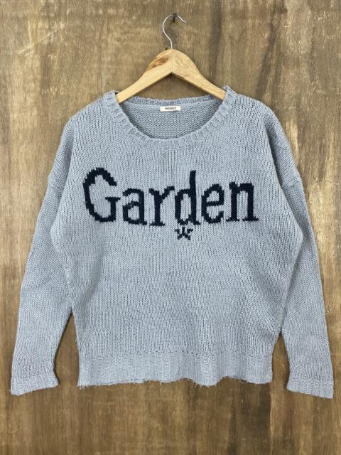 Other Designers Homespun Knitwear - Moussy Garden Spellout Grey Knit Sweaters #1288