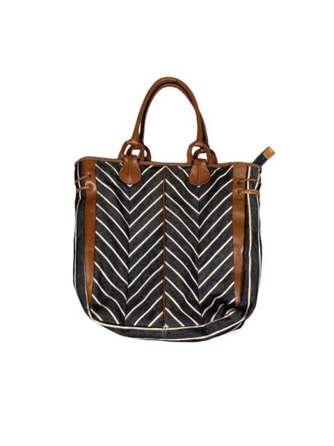 Other Designers Hysteric Glamour - Dakota Princess Stripe Leather Tote Bag