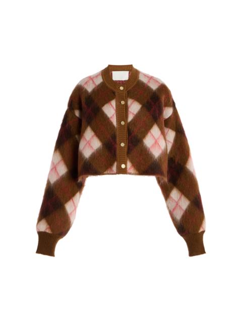 RÙADH The Blane Checked Wool Cardigan multi