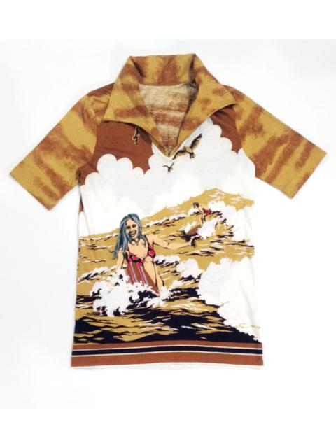 Other Designers Vintage - RARE! VTG KAMEOKA KK JAPANESE BRAND FULL PRINT BIKINI SURF