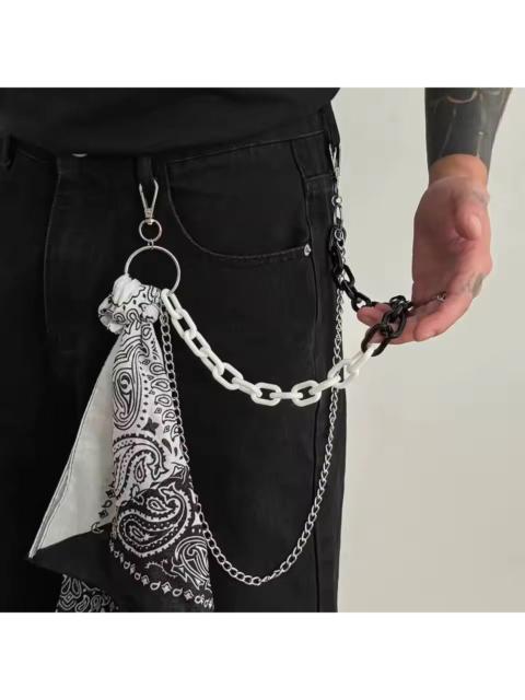 Other Designers Jewelry - PLAID Scarf Wallet Chain - Grunge Punk Industrial - NEW