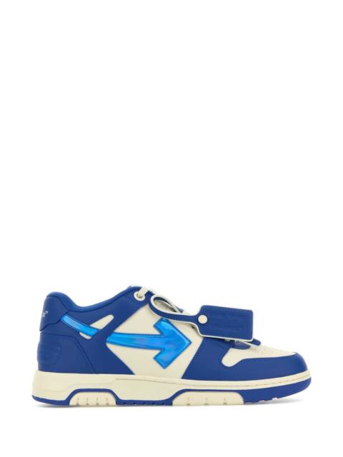 Off-White Off White Men Two-Tone Leather Out Of Office Sneakers