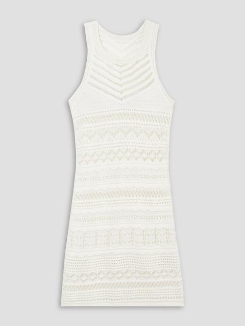 Isabel Marant Ava pointelle-knit cotton-blend mini dress