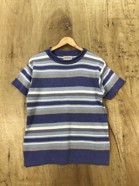 Other Designers Japanese Brand - Paolo Roman Striped Knit Shirt Vintage